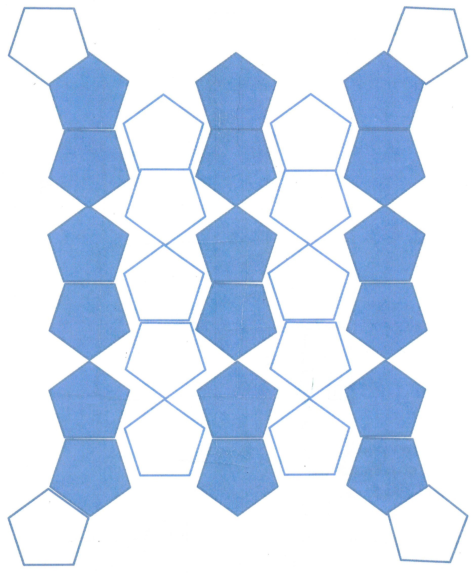 layout of pentagons